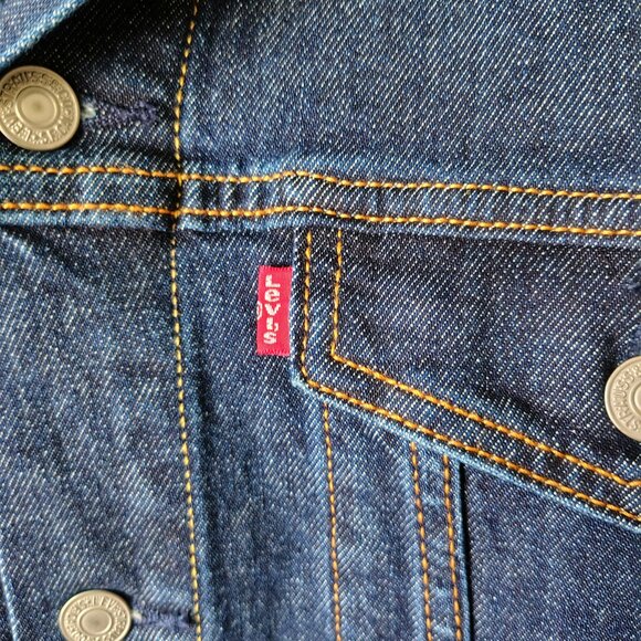 NWT Mens Levi`s Size XL Color Denim Cotton Jacket - Picture 6 of 12